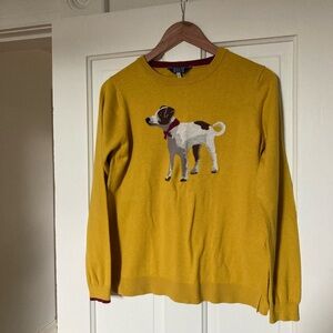 Joules yellow Jack Russell terrier sweater in size 8